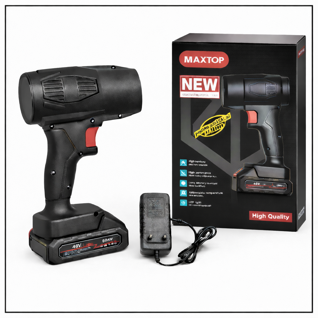 Maxtop 48V Cordless Electric Blower – Rechargeable High-Power Air Blower with Battery & Charger